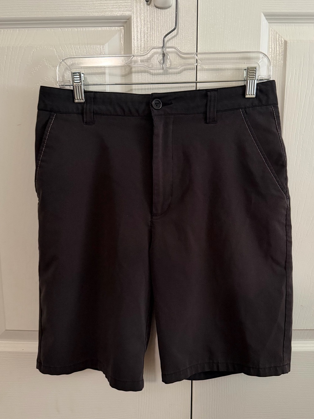 Travis Mathew Men's Black Flat-Front Shorts